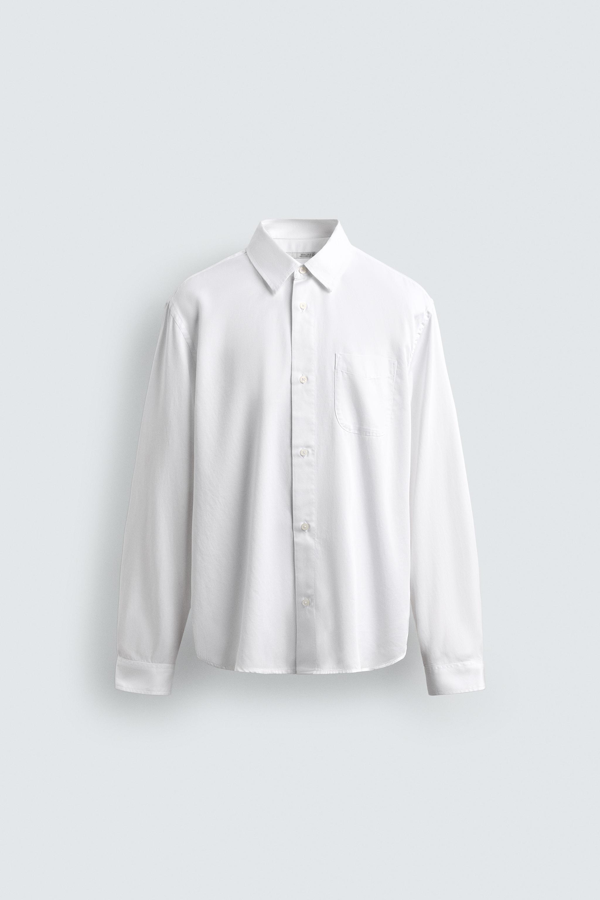 CHEMISE REGULAR FIT LYOCELL - COTON